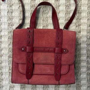 Aimee Kestenberg Sammy Crossbody - Red Leather & Suede